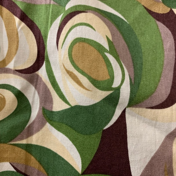 Petite Sophisticate 8P Sun Dress Sleeveless multi print green mauve ivory - Picture 3 of 9